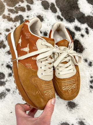 The Giddy Up Longhorn Tennis Shoe