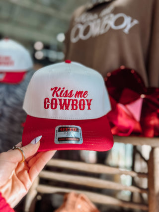 The Kiss Me Cowboy Trucker Cap