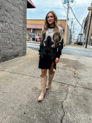 The Two Steppin Sweater Dress