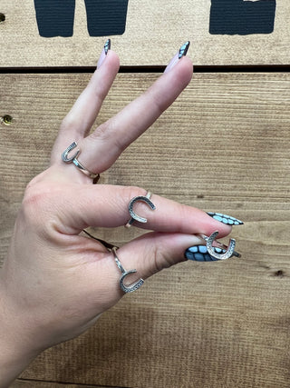 The Sterling Horseshoe Ring {Genuine Sterling Silver}