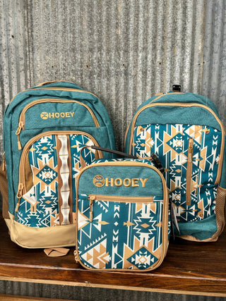 Hooey Lunch Boxes {Teal Aztec}