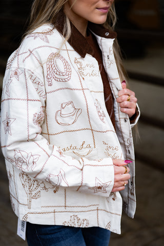 The Saddle Patch Jacket {Taupe}