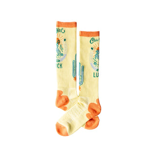 Lucky Chuck "Desert Spirit Cowgirl" Socks {Yellow}