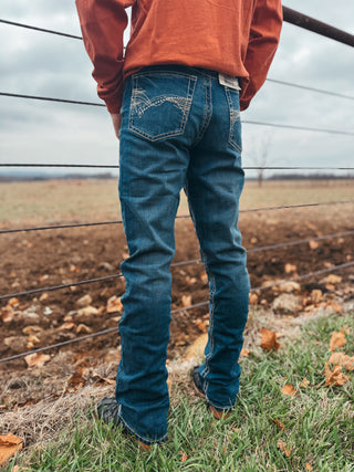 Wrangler 20X Vintage Boot Cut Jean {Dark Wash}