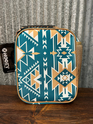 Hooey Lunch Boxes {Teal Aztec}