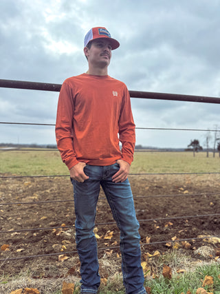 Cinch Land of the Free Tee {Orange}