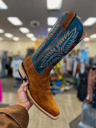 The Futurity Roughout Boot {Penny Roughout + Ancient Turquoise}