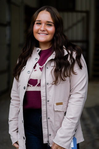 Powder River Beige Cotton Canvas Jacket