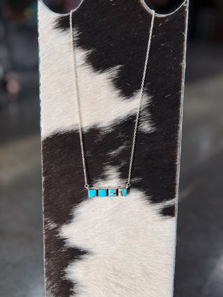 The Cotton Candy 4 Square Necklace