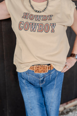 The Howdy Cowboy Sleeveless Sweatshirt
