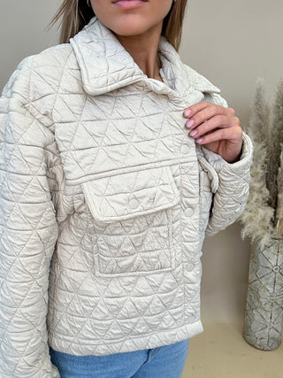 The Jossey Quilted Jacket {Cream}