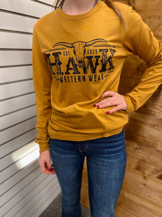 Hawk Western Wear Long Sleeve Tee