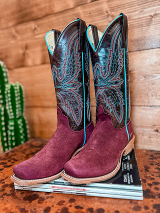 Macie Bean Burgundy Suede Boot