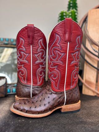 The Tobacco Ostrich Boot