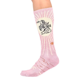 Lucky Chuck "Bucking Bronco" Socks {Light Pink}