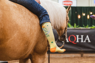 Lucky Chuck "Desert Spirit Cowgirl" Socks {Yellow}