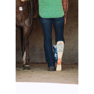 Lucky Chuck "Desert Spirit Cowgirl" Socks {Yellow}