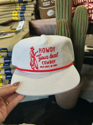 The Howdy From Your Local Cowboy Cap