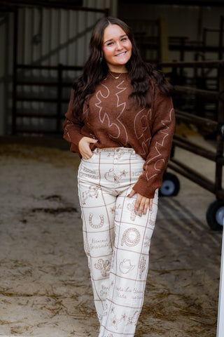 The Saddle Patch Pants {Taupe}