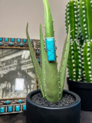 The Bar Ring {Turquoise}