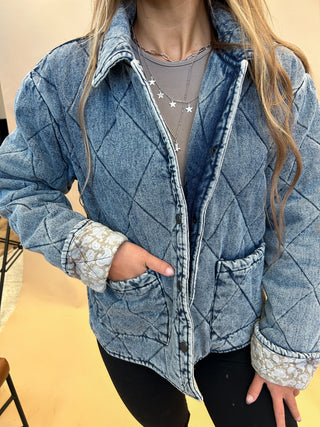 The Quilted Denim Jacket