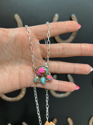 The Luna Cotton Candy Blossom Necklace