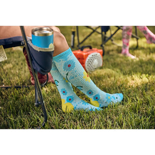 Lucky Chuck "Cowgirl Buckaroo" Socks {Blue}