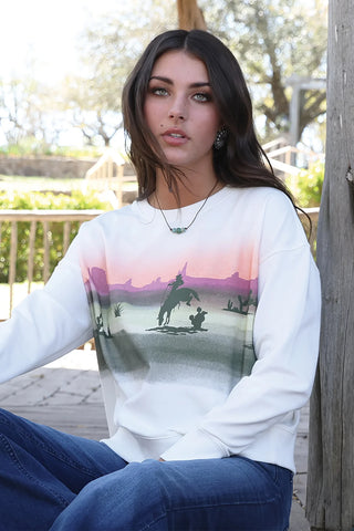 Cruel Denim Women's Western Sweatshirt - Cruel Denim