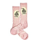 Lucky Chuck "Bucking Bronco" Socks {Light Pink}