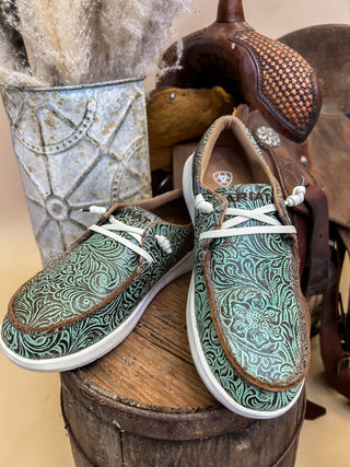 The Tooled Hilo in Turquoise