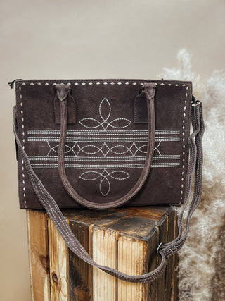 The Boot Stitch Tote {Chocolate}