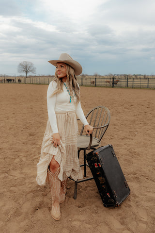 The Bellaire Blouse {Ivory}