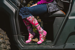 Lucky Chuck "Camo Kill It" Socks {Pink}