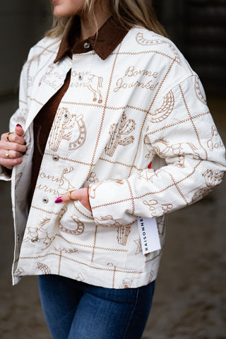 The Saddle Patch Jacket {Taupe}