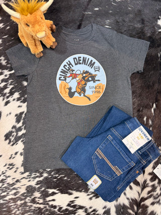 Cinch Boy's Bronc Tee {Charcoal}