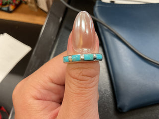 Flat Turquoise Ring