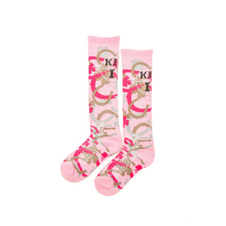 Lucky Chuck "Camo Kill It" Socks {Pink}