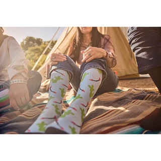 Lucky Chuck "Cowboy Compass" Socks {Blue}