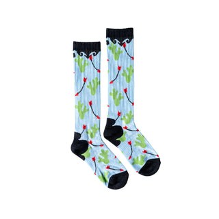 Lucky Chuck "Cowboy Compass" Socks {Blue}