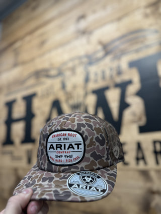 The Ariat Camo Cap Hawk Western Wear