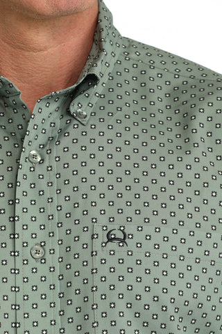 Cinch Men's Arenaflex Printed SS Button Down - Cinch 1