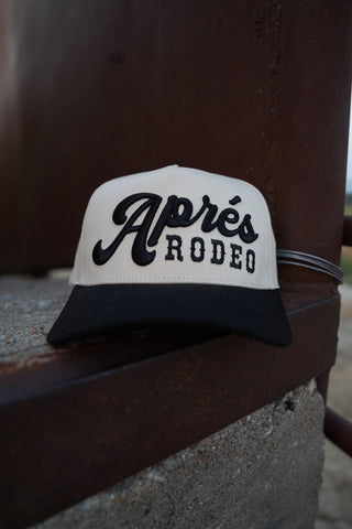 Close-up of a brown leather product with a 'Napie Rodeo' label.
