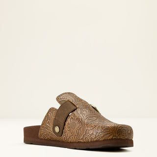 Ariat Women's Country Mule {Brown Floral Emboss}