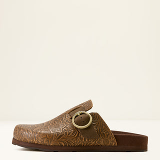 Ariat Women's Country Mule {Brown Floral Emboss}
