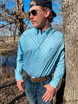 ariat-blue-pattern-men-western-shirt-4