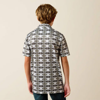 Ariat Boy's All Over Print Polo