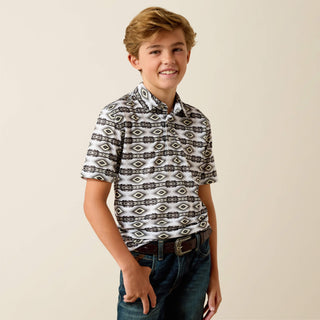 Ariat Boy's All Over Print Polo