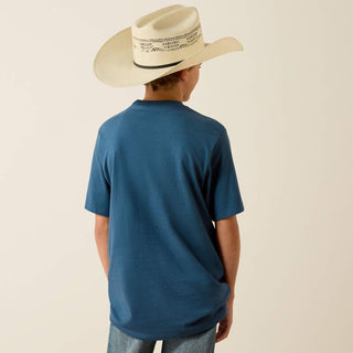 Ariat Boy's Flag Bronco Tee {Key Largo}