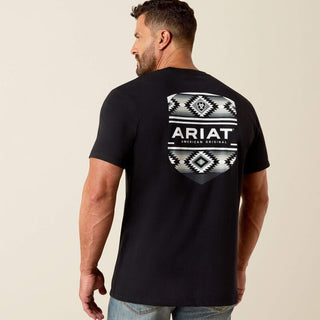 Ariat Men's Canyon Aztec Sheild Tee {Black}