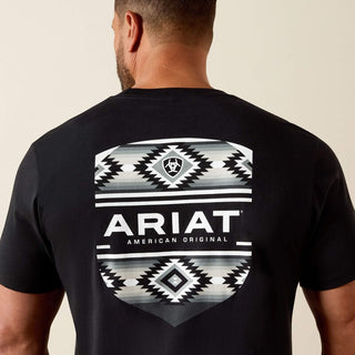 Ariat Men's Canyon Aztec Sheild Tee {Black}